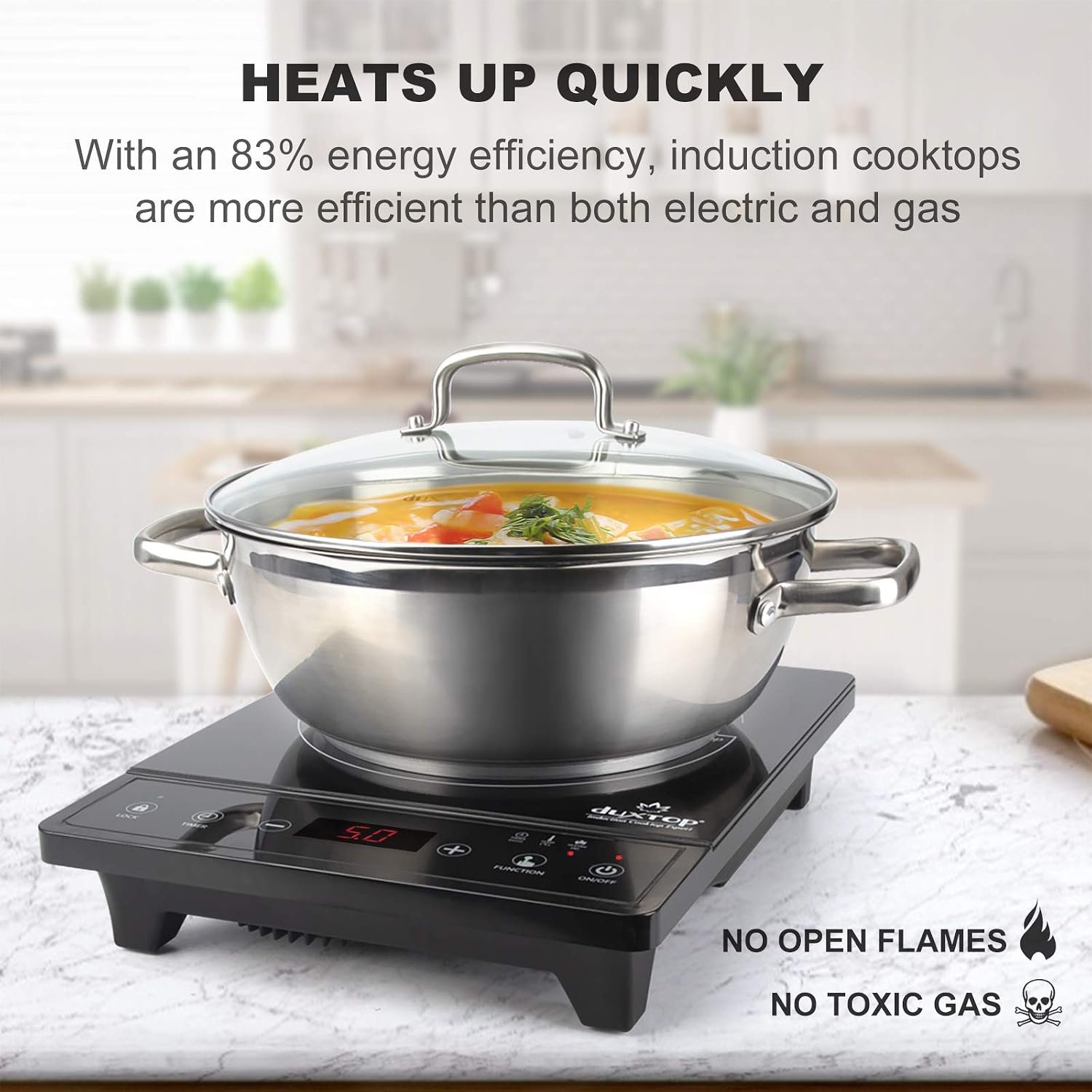 Przenośna płyta indukcyjna, ku – Induction Cooktop Portable recenzja i cena